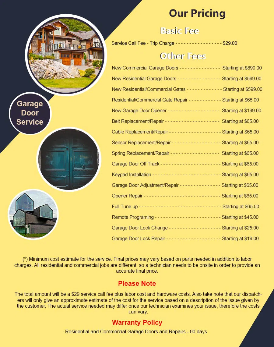 Elite Garage Door Service Brooklyn, NY 347-390-0651 - pricelist6